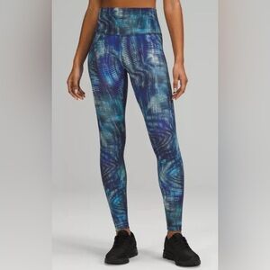 Lululemon Invigorate High-Rise Shapeshifter Flux Blue Leggings , size 6
